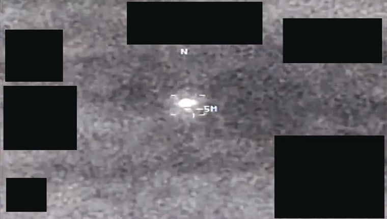 Imagery likely derived from an infrared sensor aboard a U.S. military platform operating within the United States Central Command area of responsibility in 2021. A user uploaded this video to a classified network in June 2024.