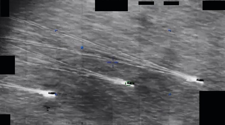 Imagery likely derived from an infrared sensor aboard a U.S. military platform operating within the United States Central Command area of responsibility in 2022. A user uploaded this video to a classified network in June 2024.