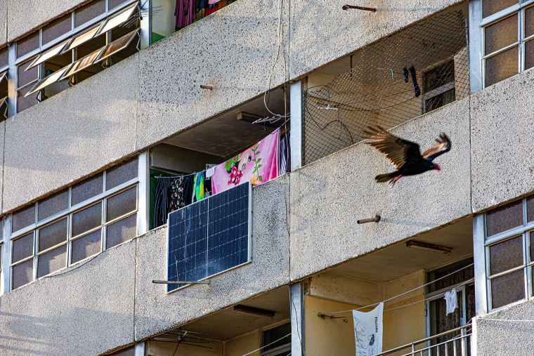 A solar panel on a residential building in Matanzas, Cuba, on April 13, 2026. 