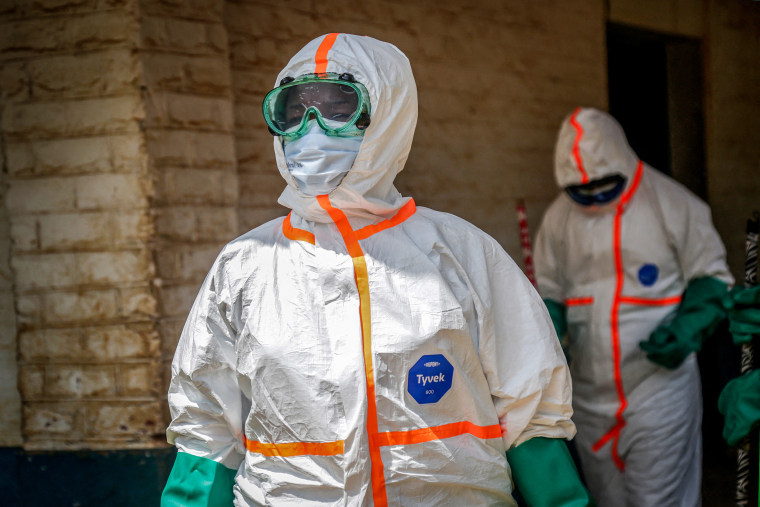 Health workers in gear.