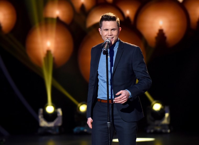 Trent Harmon onstage at "American Idol" Season 15 on March 10, 2016.