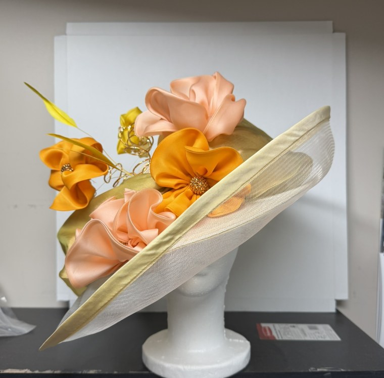 One of Dylan Dreyer's Kentucky Derby hat by Christine A. Moore Millinery 