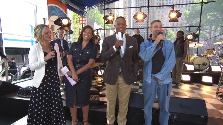 Jack Antonoff with Dylan Dreyer, Laura Jarrett and Craig Melvin on TODAY.