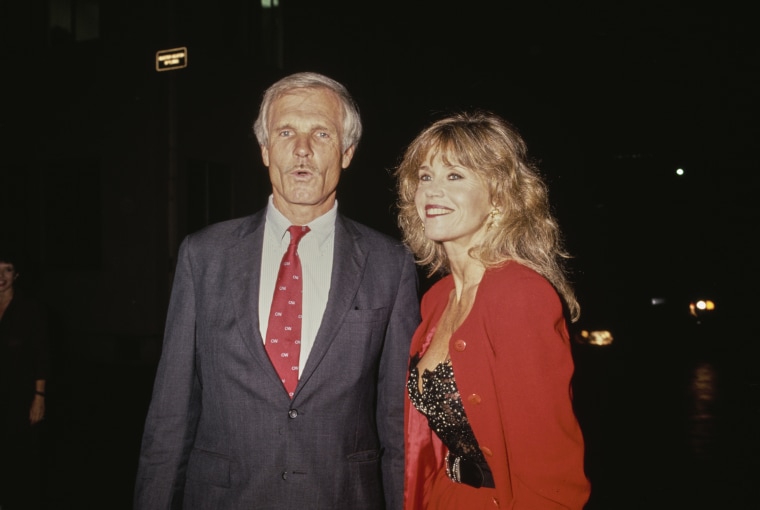 Jane Fonda e Ted Turner no primeiro Prêmio Ambiental Anual no Sony Studios em Culver City, Califórnia, 30 de setembro de 1991. 
