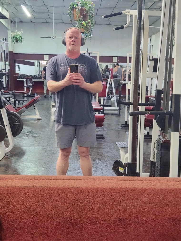Anders now works out twice a day, doing cardio before work and lifting weights afterward.