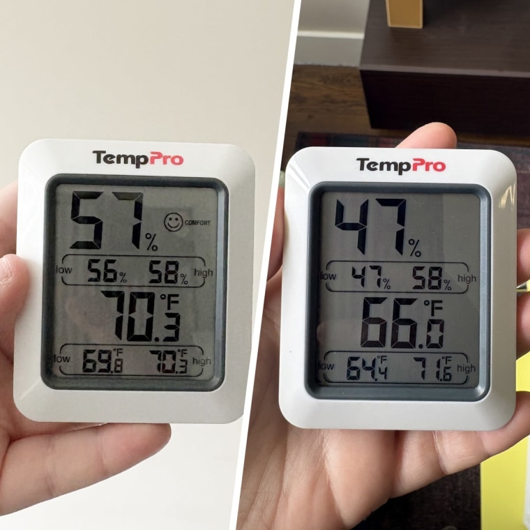 The Midea portable air conditioner dropped the temperature in my living room four degrees. 