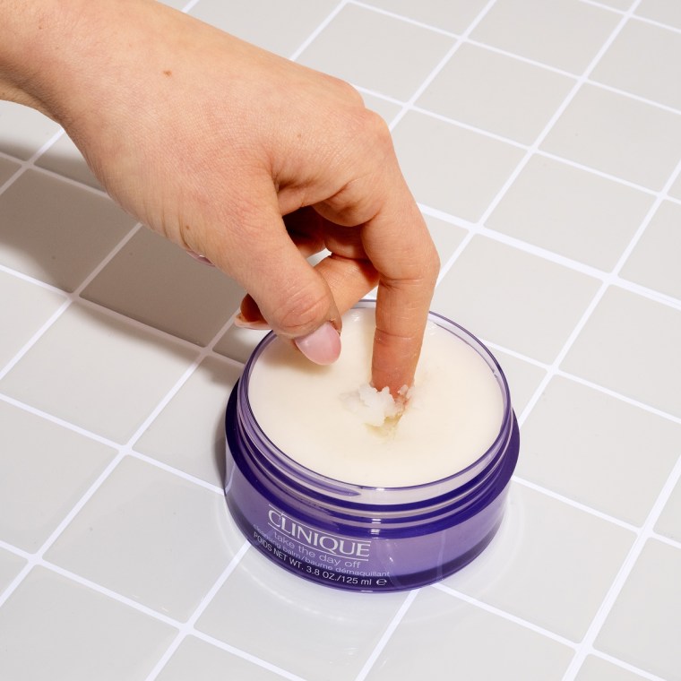 This cleansing balm melts easily and can take off tricky-to-remove makeup products, according to Morris.