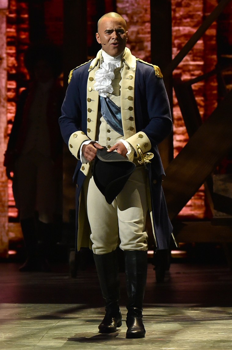 Christopher Jackson performs during the 70th annual Tony Awards at The Beacon Theatre on June 12, 2016 in New York City.