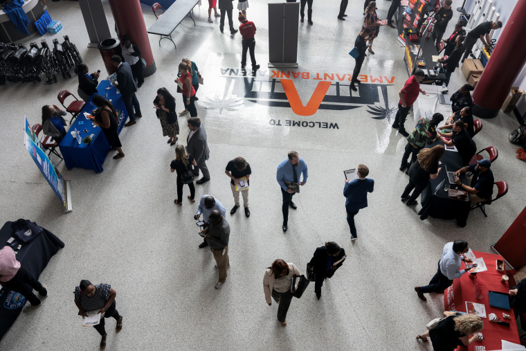 Floridians Seek Employment Opportunities At Job Fair In Sunrise