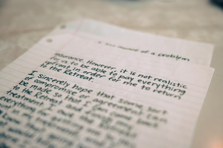 A handwritten letter.