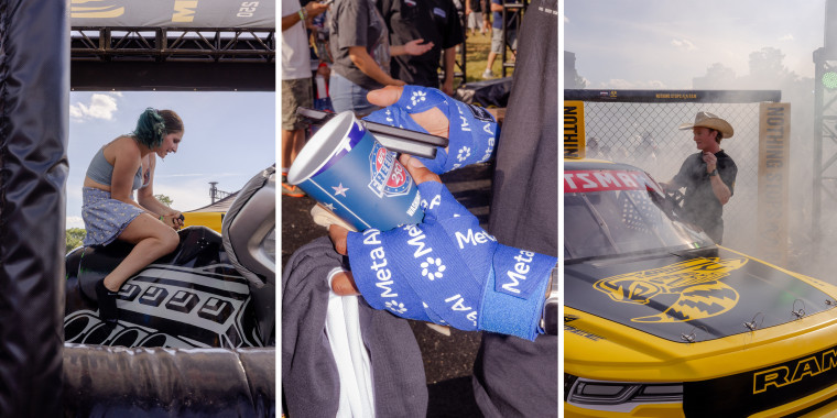 Sponsors like Crypto.com, Meta, Monster Energy and Ram Trucks joined UFC-themed games and photo-ops for which fans waited in line for hours to participate.