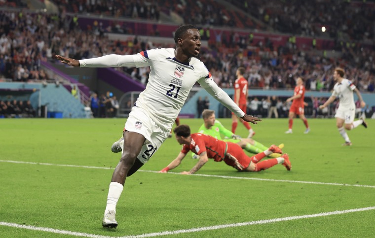On-field action during World Cup Qatar 2022.