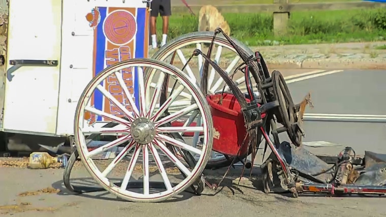 An 18-year-old was hurt Wednesday afternoon after a carriage horse took off without the driver in the seat.
