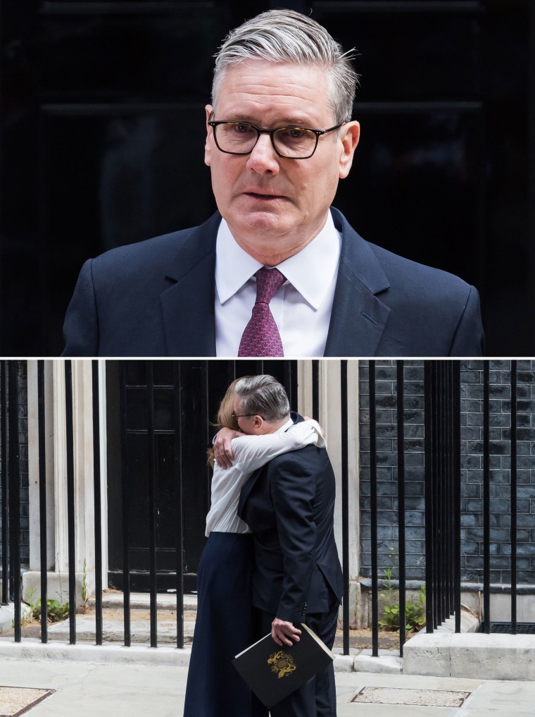Keir Starmer delivered an emotional speech in front of No. 10 Downing St on Monday announcing his resignation. 