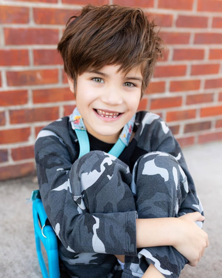 Logan at the ABA center in 2023.