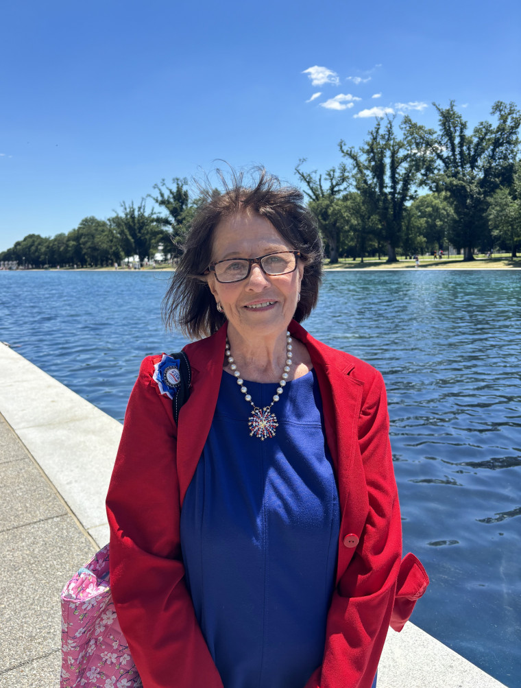 Candy at the Lincoln Memorial Reflecting Pool on the National Mall.