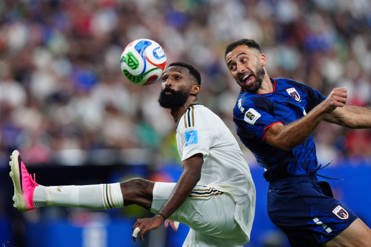 Firas al-Buraikan of Saudi Arabia in action during the FIFA World Cup 2026 Group H match between Cape Verde and Saudi Arabia.