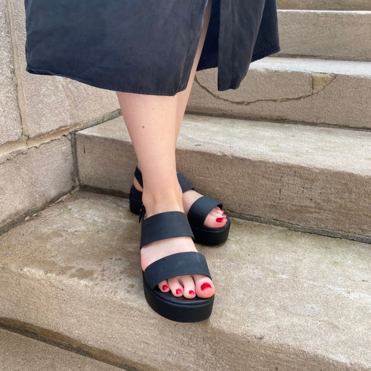 The Crocs Brooklyn Low Wedges.