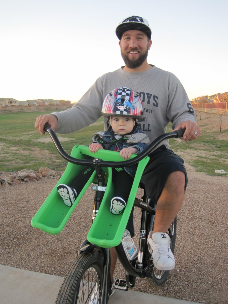 Nick and his son, Cruize