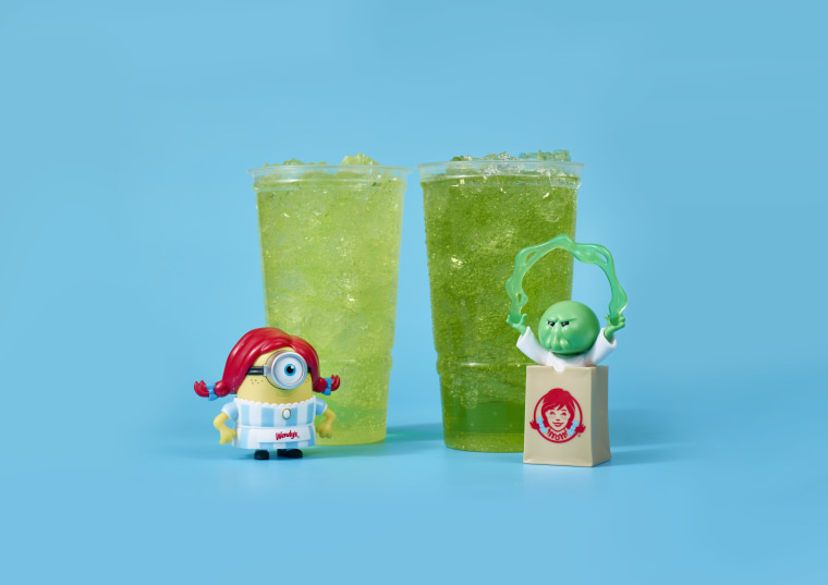 Wendy's Minion-themed beverages with Coca-Cola Freestyle.