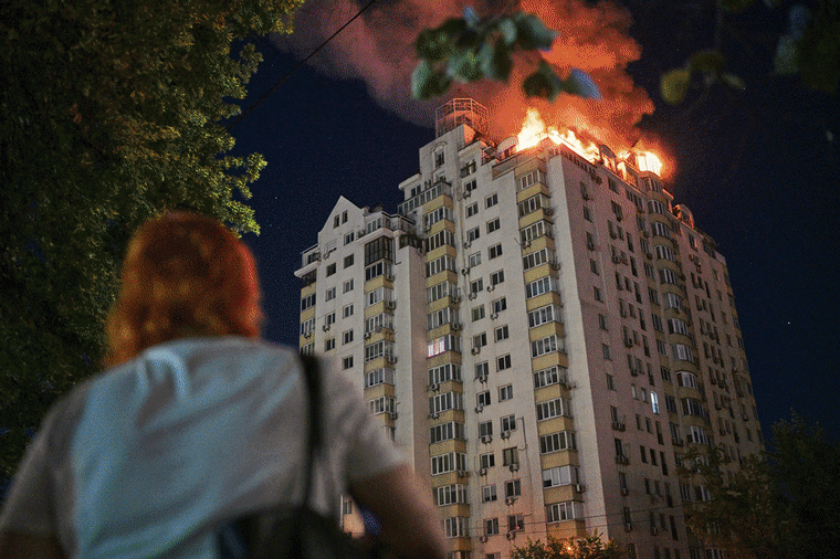 The aftermath of Russian attacks on Ukraine, which took place overnight and into this morning.