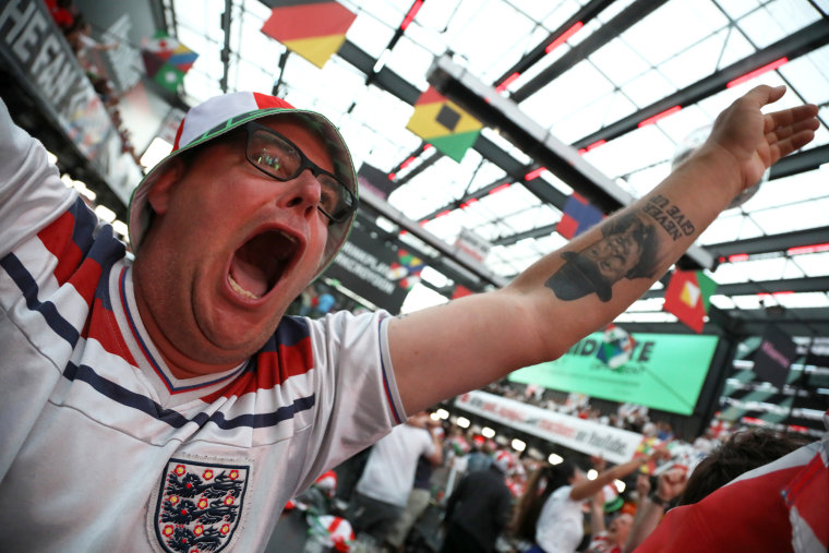 Football Fans Watch England V Croatia In The 2026 FIFA World Cup