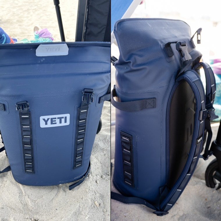Yeti's cooler kept our food cold all day, and the backpack design made it so easy to haul across the sand.