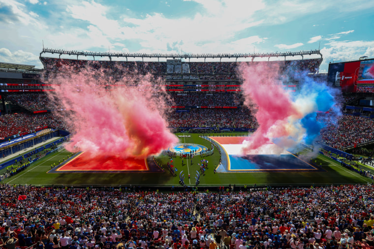 A view during the FIFA World Cup 2026 Quarter Final match between France and Morocco.