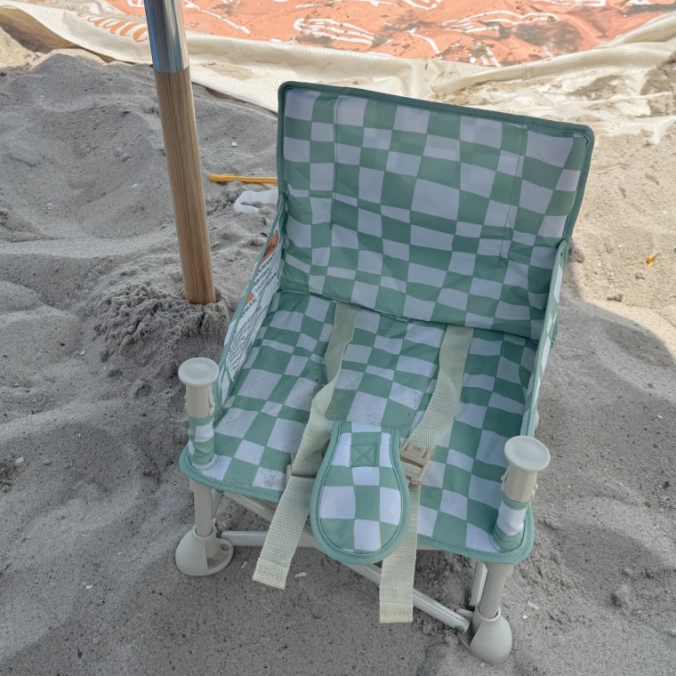Izimini Booster chairs are cute and easy to set up, buckle for safety and come with a tray for meal time.