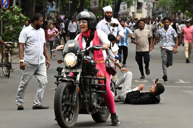 Police Resort To Baton Charge As BJP, TMC Workers Clash During Protest Over Baruipur Rape