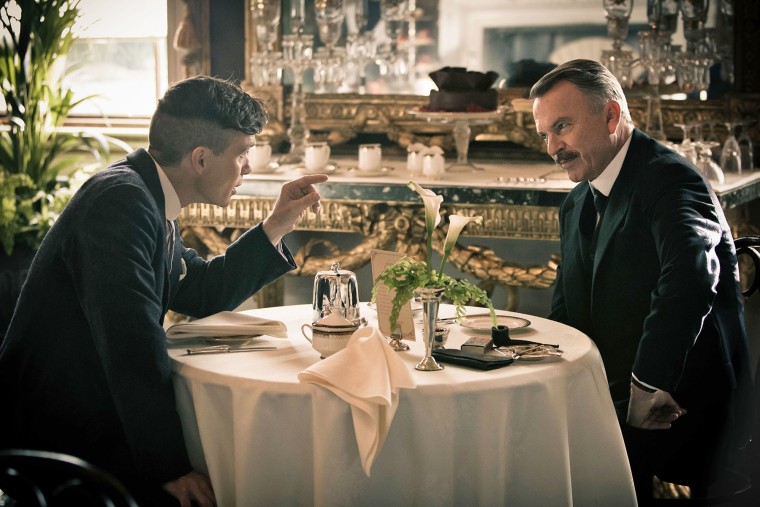 Cillian Murphy and Sam Neill in the first season of "Peaky Blinders."