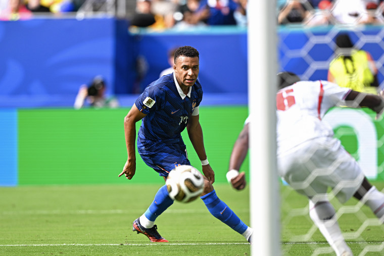 Kylian MBAPPE of France during the 2026 FIFA World Cup - 3rd place match between France and England at Hard Rock Stadium on July 18, 2026 in Miami Gardens, Florida.