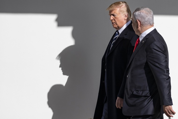 President Trump Greets Israeli Prime Minister Benjamin Netanyahu At White House.