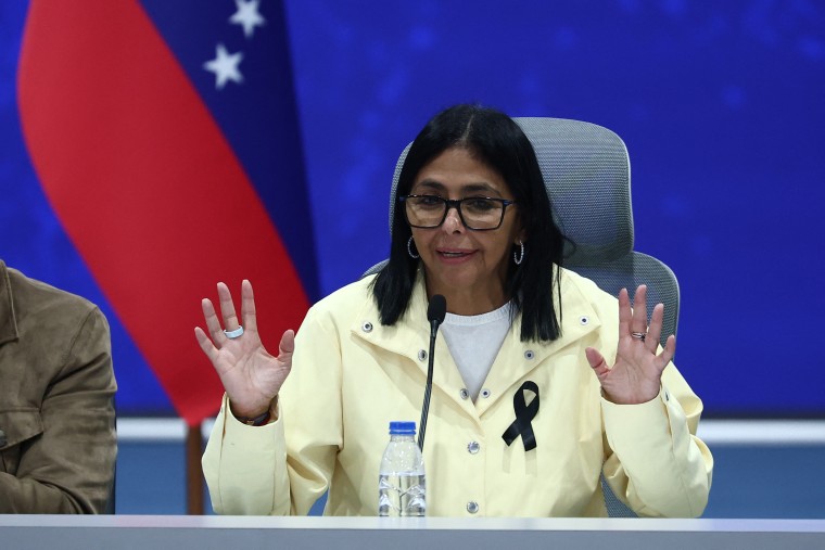 El Gobierno de Trump pide a la Fiscalía brindar inmunidad a Delcy Rodríguez  en EE.UU.