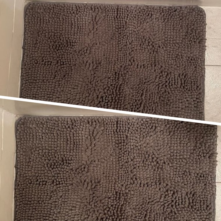 The Gorilla Grip bathmat after 20 minutes of drying time.