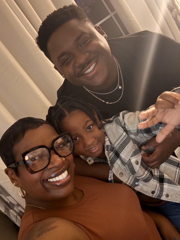 Pamela with Sayveon and her youngest son