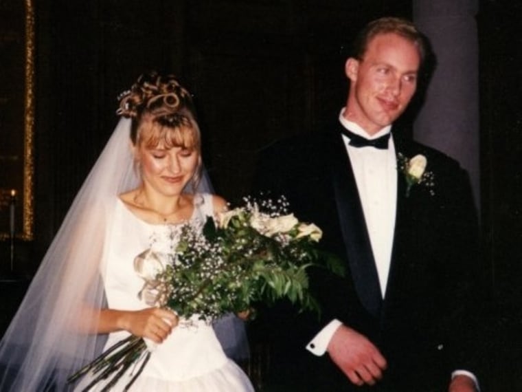 Irina and Jason Hans on their wedding day
