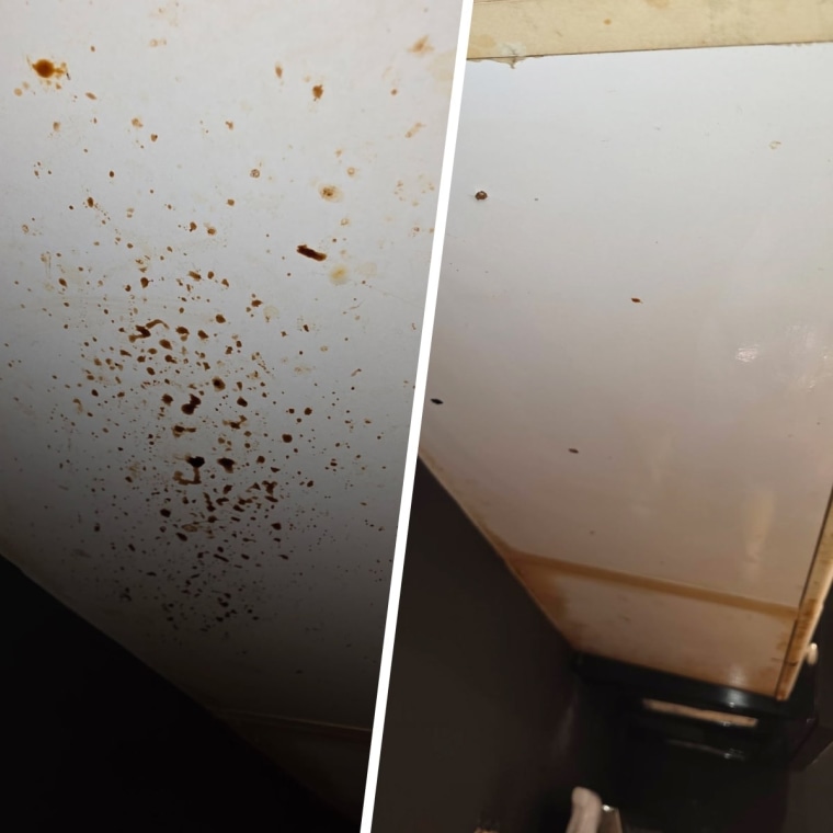 The Lysol degreaser easily tackled the caked no grease under this cabinet.