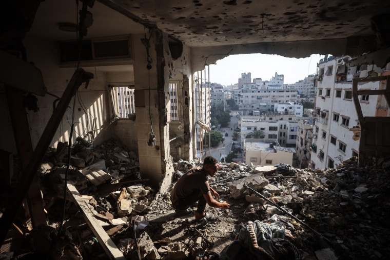 Aftermath of Israeli Airstrike In Gaza