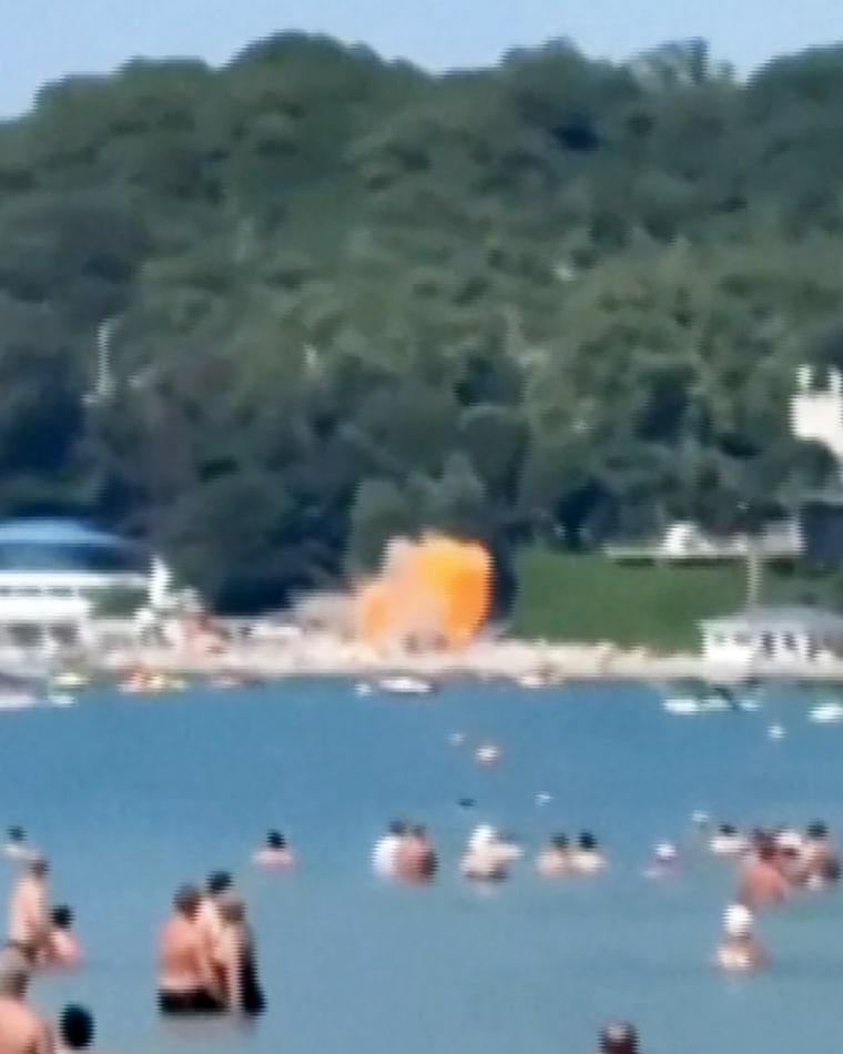 Moscow and Kyiv trade blame over drone explosion that killed 7, including 3 children, on Russian beach  www.nbcnews.com