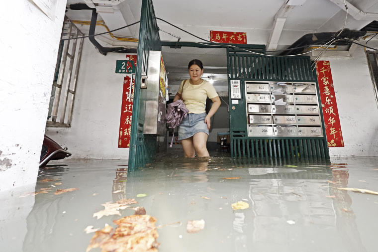 Typhoon Dolphin Unleashes Torrential Rain Over Shanghai