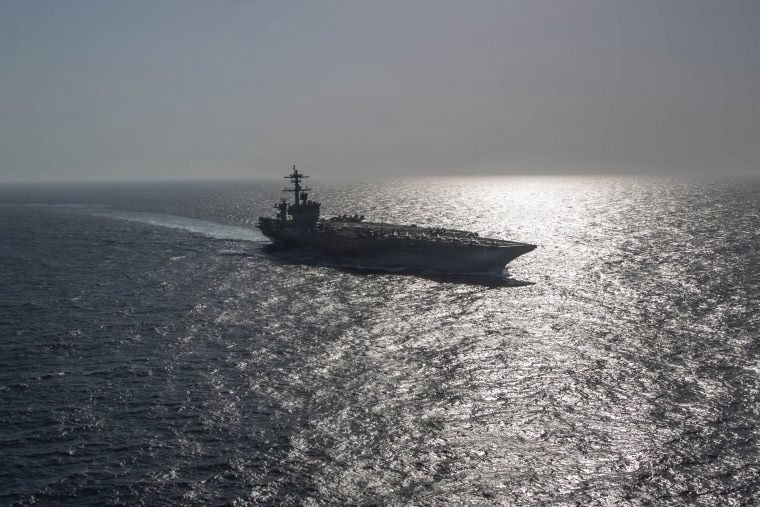 Abraham Lincoln Sails In The Arabian Sea
