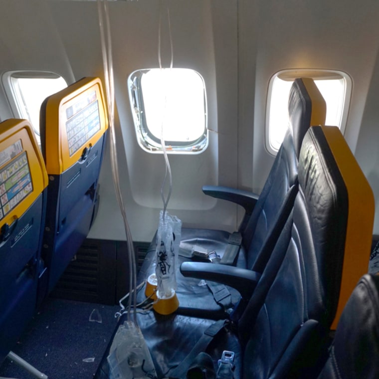 Ryanair Flight Broken Window