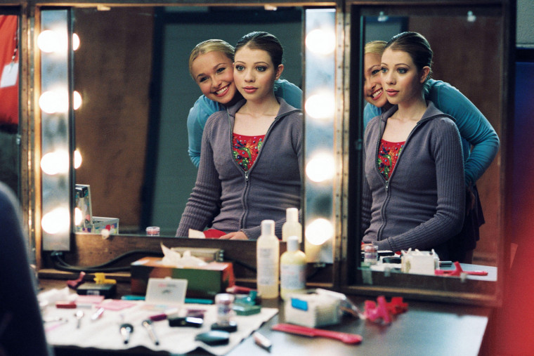 Michelle Trachtenberg as Casey and Hayden Panettiere as Jen in the film Ice Princess. Entertainment Picture / via Alamy