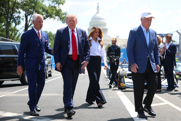 President Trump Attends The Inaugural Freedom 250 Grand Prix In Washington DC