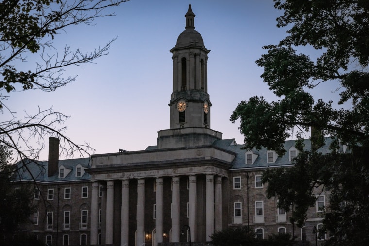 Old Main at Penn State University building exterior