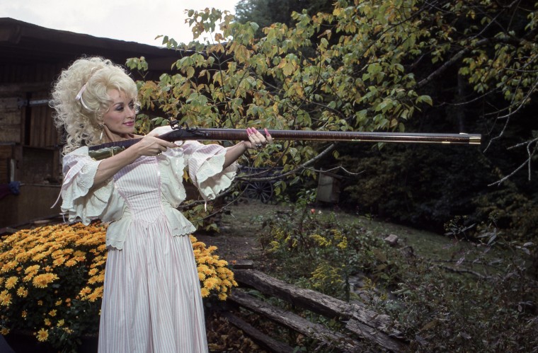 Dolly Parton in Dollywood in 1987. 