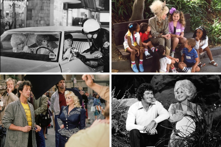 Dolly Parton in multiple films.