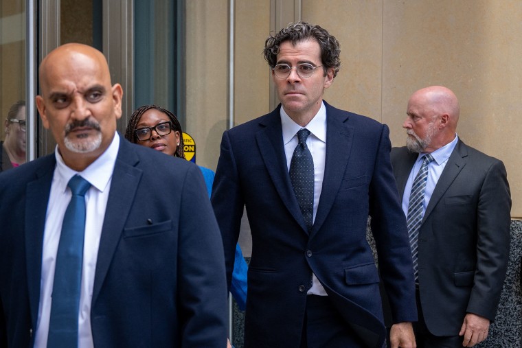 Head of Instagram, Adam Mosseri, leaves court in Oakland, Calif., on Aug. 25, 2026. 