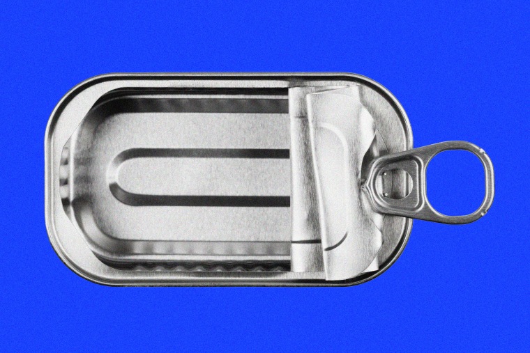 An empty sardine can